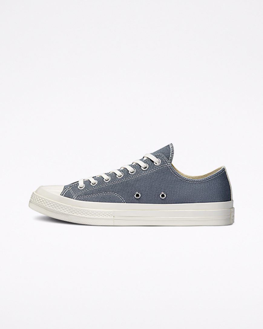 Tenisi Barbati Converse x Comme des Garçons PLAY Chuck 70 Gri Negrii | RO GV13CH876